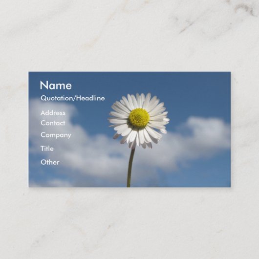 小さいデイジー 名刺 (正面)