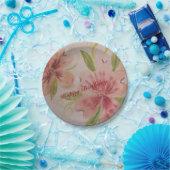 小さいデザイナーの紙プレート(Pinks) ペーパープレート (パーティー)