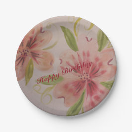 小さいデザイナーの紙プレート(Pinks) ペーパープレート