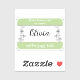 小さいトット名ラベル名生まれたばかりの前タグのアナウンス シール