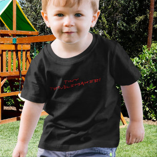 小さいトラブルメーカーおもしろいの幼児Tシャツ トドラーTシャツ