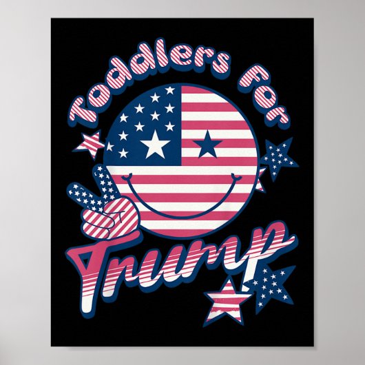 小さいトランプの愛国者のための幼児 ポスター (正面)
