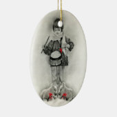 小さいドラマーの男の子のオーナメント セラミックオーナメント (右)