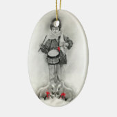小さいドラマーの男の子のオーナメント セラミックオーナメント (左)
