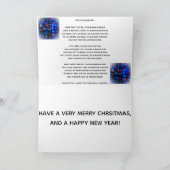 小さいドラマーの男の子のクリスマスカード シーズンカード (内部)