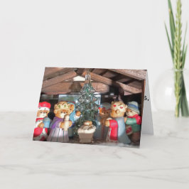 小さいドラマーの男の子のクリスマスカード シーズンカード