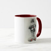 小さいドラマーの男の子のマグ マグカップ (正面右)