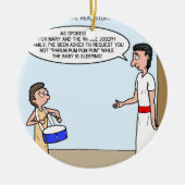 小さいドラマーの男の子 セラミックオーナメント (正面)