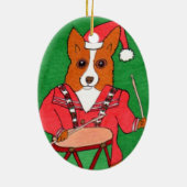 小さいドラマーの男の子 セラミックオーナメント (裏面)