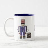 小さいドラマーの男の子 ツートーンマグカップ (左)