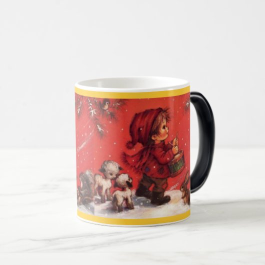 小さいドラマーの男の子 モーフィングマグカップ (正面右)