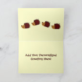 小さいハリネズミ! カード (内部)