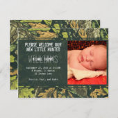 小さいハンター|の誕生の発表 案内状 (正面/裏面)