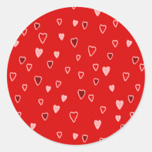 小さいハートオン赤