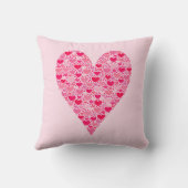 小さいハートビッグデータハートオンバラピンク クッション (裏面)