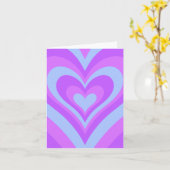 小さいハート折り畳みグリーティングカード カード (黄色い花)