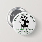 小さいハーブolutionボタンを-結合して下さい 缶バッジ (正面&裏面)