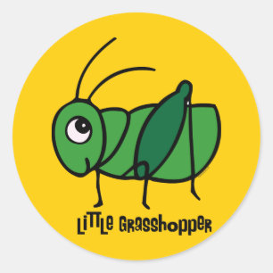 小さいバッタ ラウンドシール