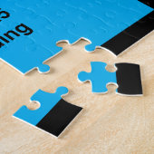 小さいパズルのテンプレート横の適合の黒BG ジグソーパズル (側面)