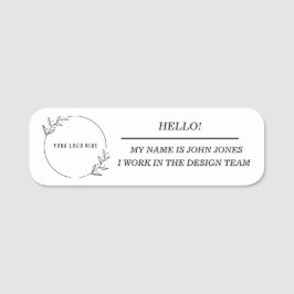 小さいフォーマルクラシック名前タグ 名札