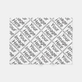 小さいフリースブランケットのテンプレート フリースブランケット (正面(横))