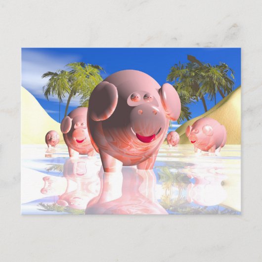 小さいブタ ポストカード (正面)