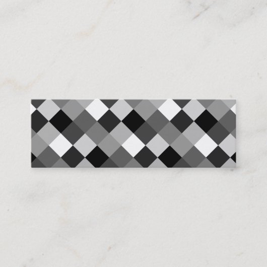 小さいブモノトーンのロック スキニー名刺 (正面)