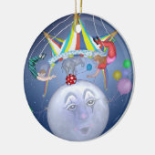 小さいブルームーンのオーナメントのサーカスの大テント セラミックオーナメント (左)