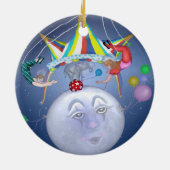小さいブルームーンのオーナメントのサーカスの大テント セラミックオーナメント (裏面)
