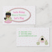 小さいプリンセスのお母さんの演劇の日付カード コーリングカード (正面/裏面)