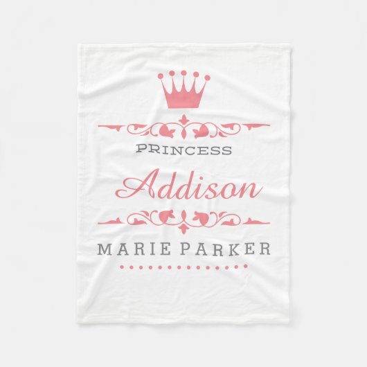 小さいプリンセスのフリースブランケット フリースブランケット (正面)