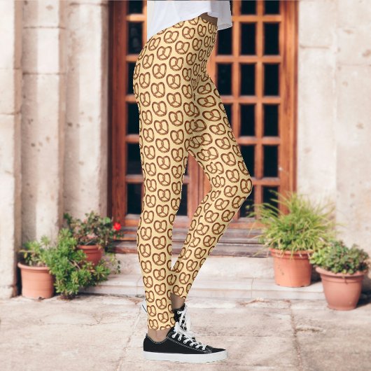 小さいプレッツェルパターン – クラーチスナック任意の色 レギンス