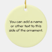 小さいベジタリアン セラミックオーナメント (裏面)