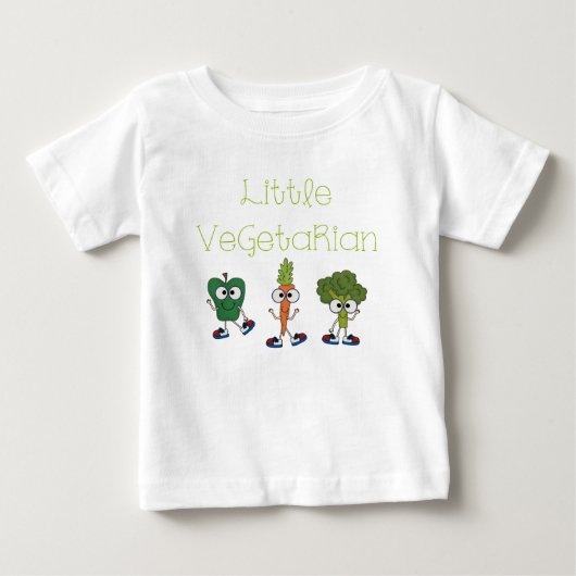 小さいベジタリアン ベビーTシャツ (正面)