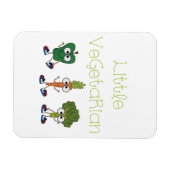 小さいベジタリアン マグネット (横)