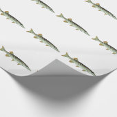 小さいベビーのmuskieのベクトル芸術の養魚場 ラッピングペーパー (角)