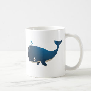 「小さいベビー愛シール」のクジラのキャラクターのマグ コーヒーマグカップ