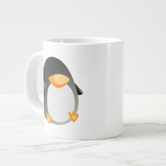 小さいペンギン ジャンボコーヒーマグカップ (正面左)