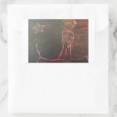 小さいペ2 長方形シール (バッグ)