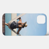 小さいホテルにハンモックに坐っている女性 Case-Mate iPhoneケース (裏面 (横))