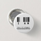 小さいボタン- "ないラベル" 缶バッジ (正面&裏面)