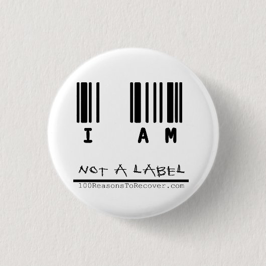 小さいボタン- "ないラベル" 缶バッジ (正面)