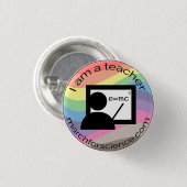 小さいボタン-先生 缶バッジ (正面&裏面)