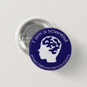 小さいボタン-神経科学 缶バッジ (正面&裏面)