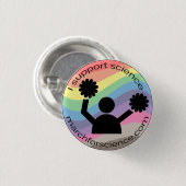 小さいボタン-科学サポータ 缶バッジ (正面&裏面)