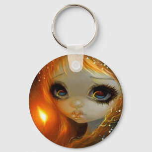 "小さいマッチの女の子" Keychain キーホルダー