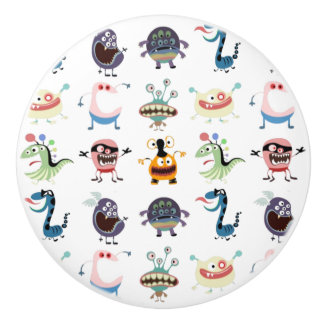 小さいモンスターの子供部屋の引出しの引き セラミックノブ