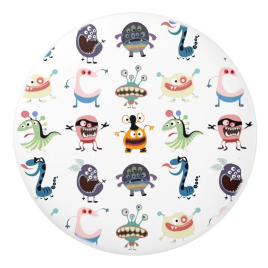 小さいモンスターの子供部屋の引出しの引き セラミックノブ (正面)