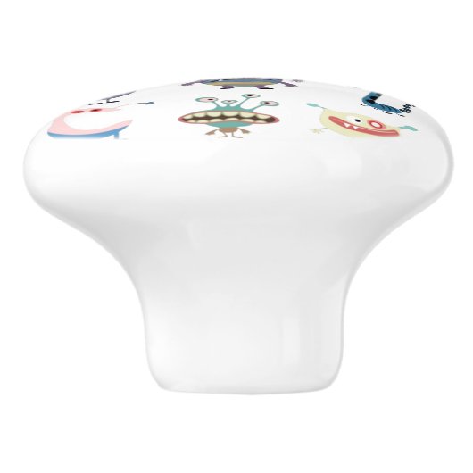 小さいモンスターの子供部屋の引出しの引き セラミックノブ (側面)