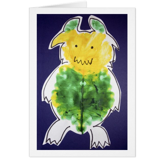 小さいモンスター-ポートレートのテンプレートのデザイン (正面)